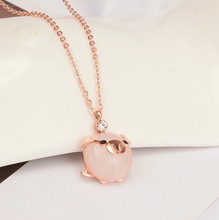 Load image into Gallery viewer, Rose Gold Lucky Pig Necklace