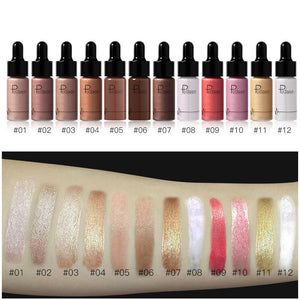 Long Lasting Face Contour Liquid Bronzer Highlighter/Illuminator. (12 Colors Available)